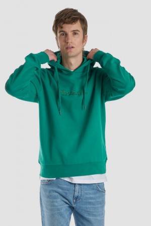Φουτερ La Martina ανδρικα Regular-fit Brushed βαμβακερα πρασινο | FNE-1099