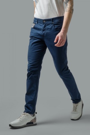 παντελόνι La Martina ανδρικα Slim-fit Stretch βαμβακερα σκουρο μπλε | BEK-1246